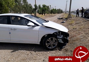تصادف در خروجی باغملک به قلعه تل