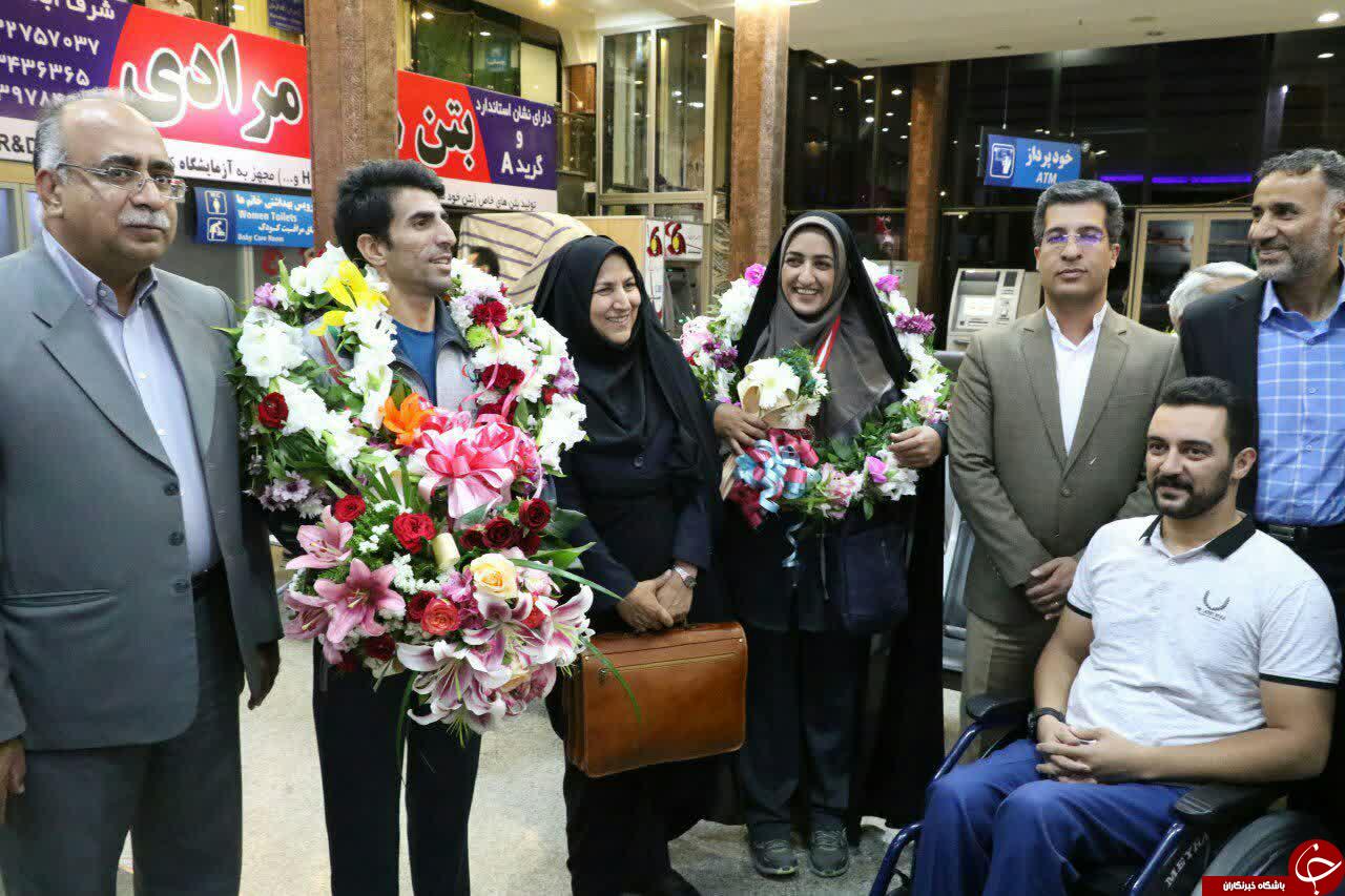 استقبال از قهرمانان کرمانی رقابت های تورنمنت بین المللی معلولان + تصاویر