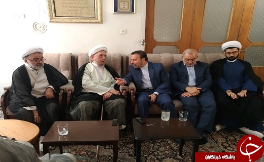 واعظی با برخی علما و مراجع تقلید دیدار کرد+تصاویر