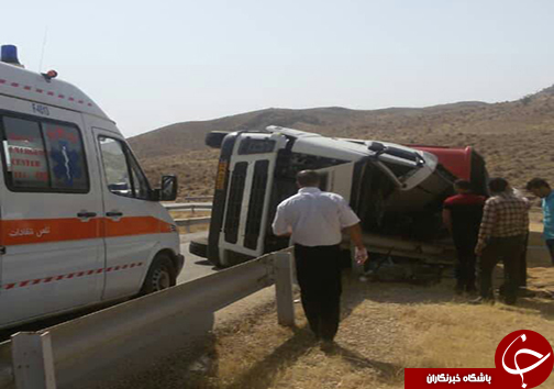مرگ راننده کامیون در محور فراشبند - بوشکان