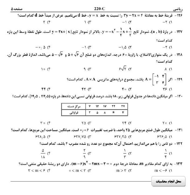سوالات آزمون سراسری علوم تجربی منتشر شد + دانلود
