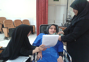 مريم آرمون توان یاب کاشانی شرکت کننده در کنکور 97 آزمون توانستن را معناکرد