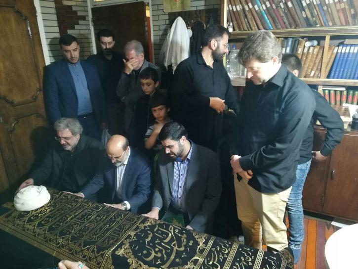 حضور رئیس رسانه ملی در بیت آیت الله حاج آقا مرتضی تهرانی (ره)