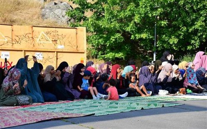 برگزاری نماز باران در استکهلم سوئد