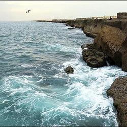 پدیده زیبا و نادر دریای دو رنگ در خلیج گوآتر بندر چابهار