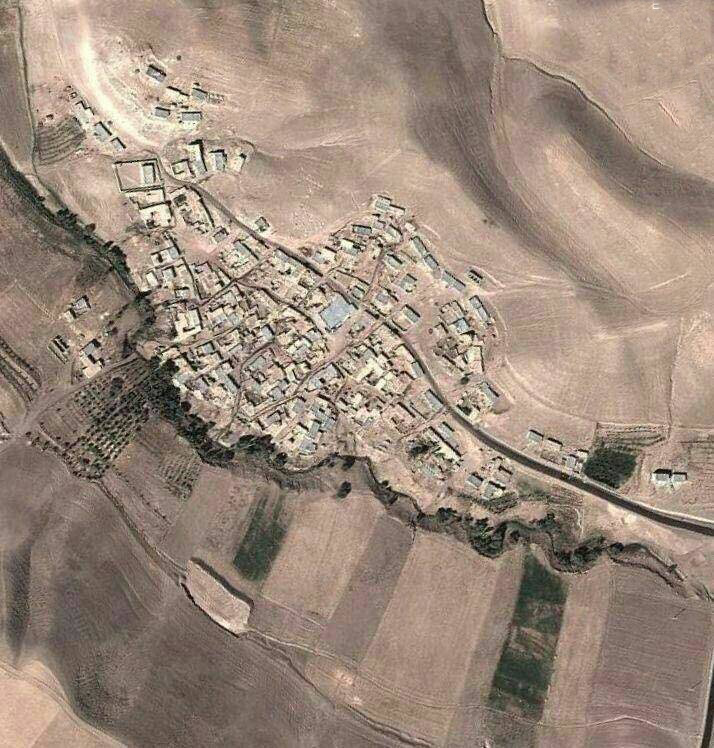 عکس هوایی عجیب از یک روستا در زنجان!