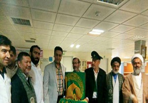 استقبال از پرچم متبرک امام رضا(ع)