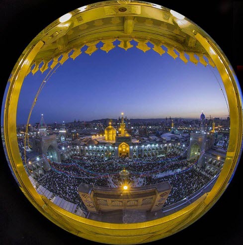 تصویری زیبا و ناب از حرم رضوی