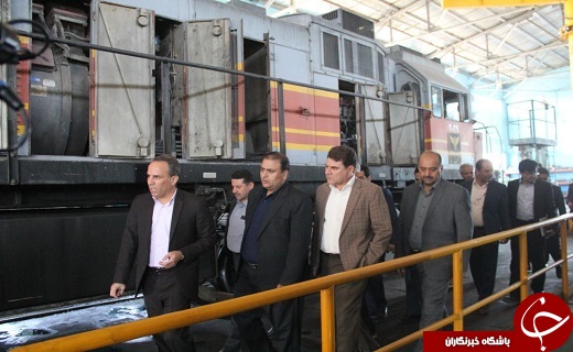 بازدید معاون هماهنگی و امور اقتصادی استاندار یزد از کارخانجات تعمیر لکوموتیو و سایت شیلات بافق