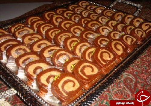 آموزش تهیه رولت خرما و گردو/ طرز تهیه رولت خرما