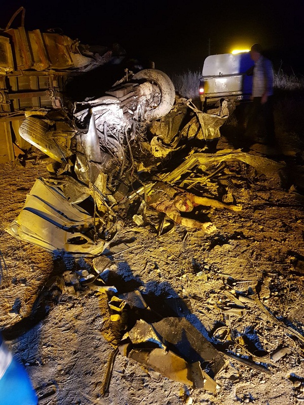۲ کشته در برخورد سواری با کامیون در محور قدیم ساوه-همدان