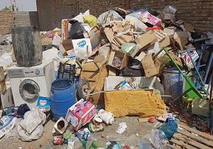 پلمب واحد غیر مجاز جمع آوری ضایعات در ایرانشهر