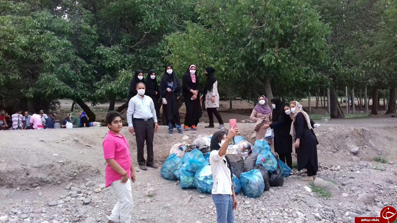 جمع&zwnj;آوری زباله از طبیعت زیبای &laquo;دهکبری&raquo; + تصاویر
