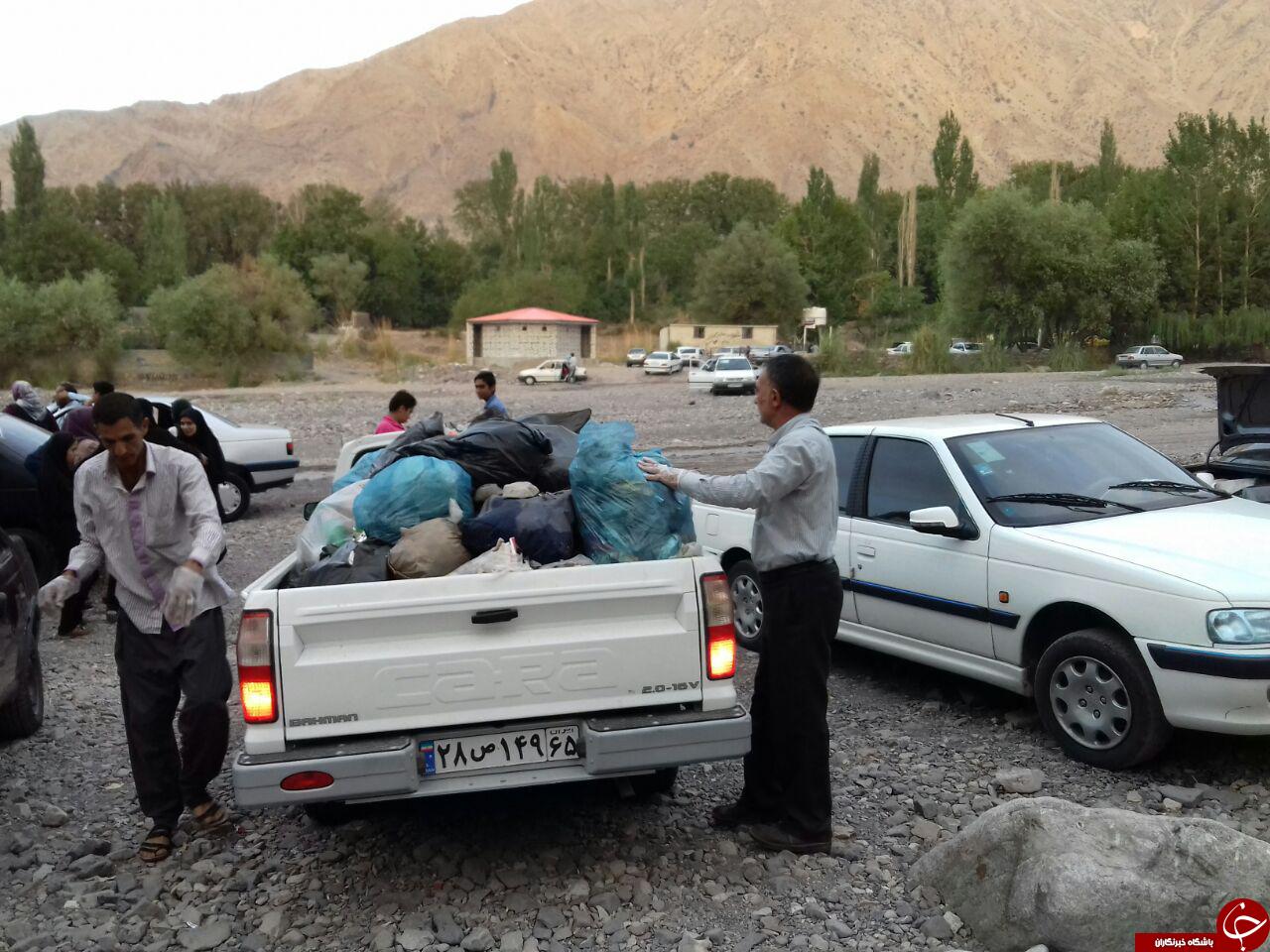 جمع&zwnj;آوری زباله از طبیعت زیبای &laquo;دهکبری&raquo; + تصاویر