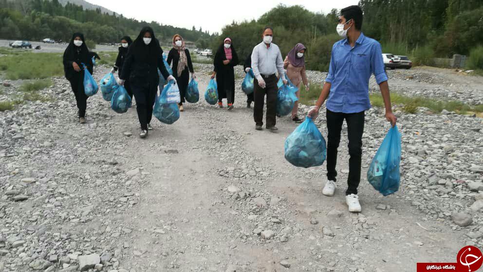جمع&zwnj;آوری زباله از طبیعت زیبای &laquo;دهکبری&raquo; + تصاویر