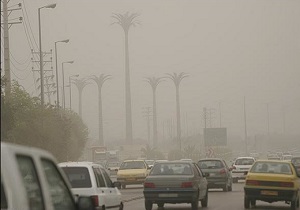 آسمان غبارآلود شهر اهواز + فیلم