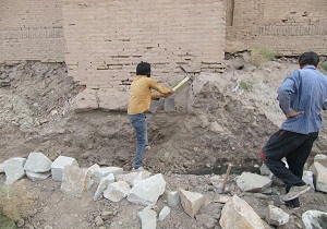 آغاز مرمت کاروانسرای تاریخی عباس آباد میامی