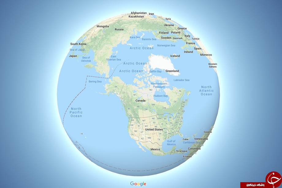 شکل جدید کره زمین در Google Maps +عکس