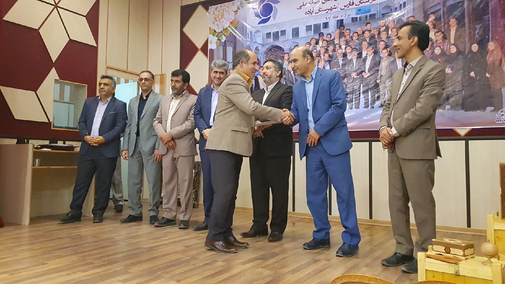 مراسم نکوداشت روز خبرنگاران آزاد صدا و سیمای فارس در آباده