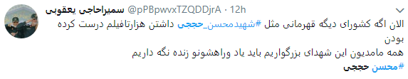 کاربران به مناسبت اولین سالگرد شهادت محسن حججی از او نوشتند+تصاویر