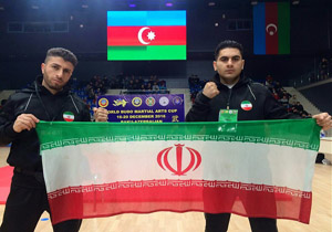 کیک بوکسینگ کار مهابادی قهرمان مسابقات آزاد جمهوری آذربایجان