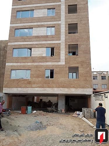 جان باختن یک تن بر اثر سقوط آسانسور ساختمانی نوساز در یافت آباد + عکس