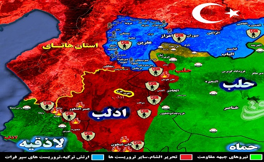 نقره داغ شده تروریست&zwnj;ها در شمال استان حماه با حمله موشکی و توپخانه&zwnj;ای / نیرو&zwnj;های &laquo;ببر سوریه&raquo; به جبهه شمال رسیدند+ نقشه میدانی