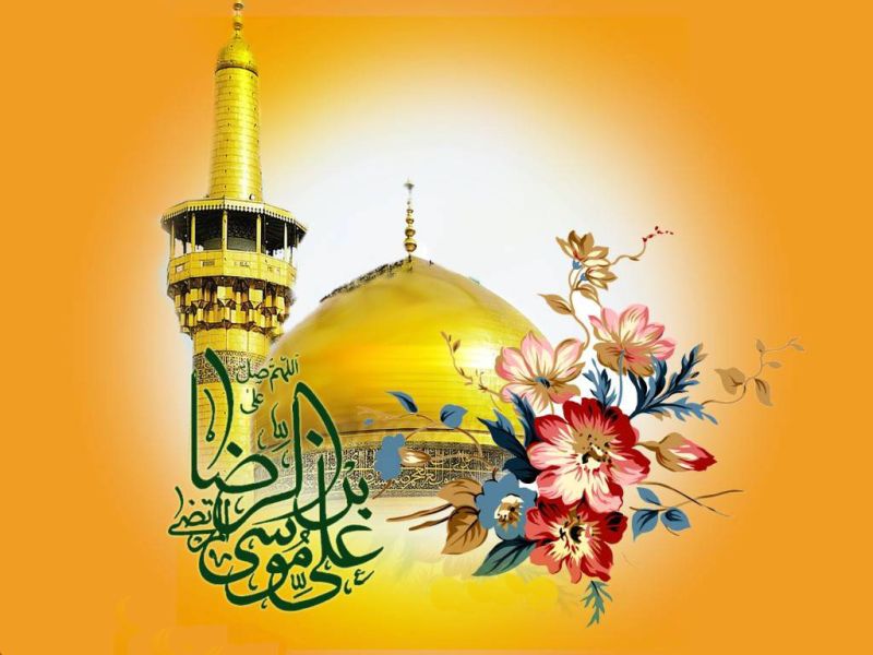 گل آرایی ضریح مطهر امام رئوف در آستانه روز میلاد+عکس