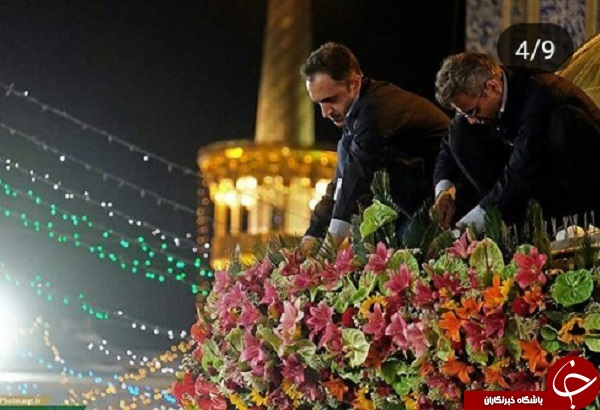 تصاویر زیبا از چراغ&zwnj;آرایی حرم مطهر امام رضا(ع)