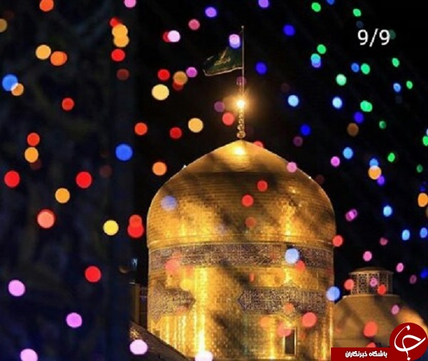 تصاویر زیبا از چراغ&zwnj;آرایی حرم مطهر امام رضا(ع)
