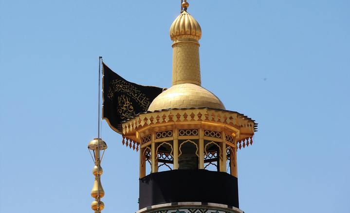 حرم حضرت معصومه(س) در سوگ شهادت امام جواد(ع) سیاه&zwnj;پوش شد