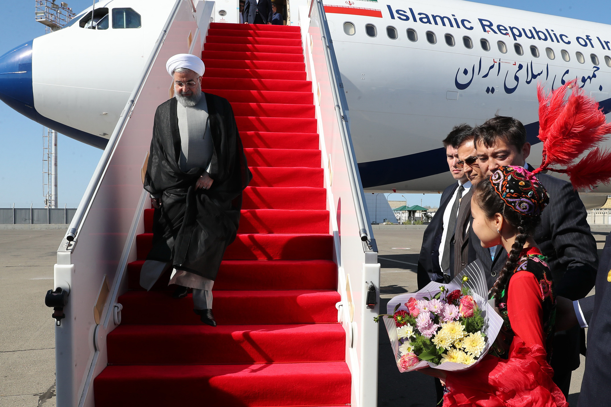 رئیس جمهور وارد شهر آکتائو قزاقستان شد
