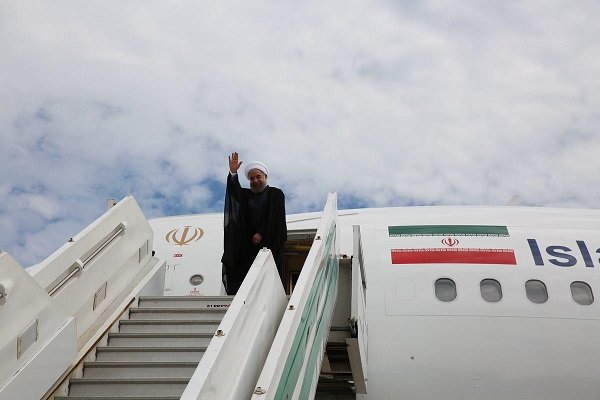 روحانی قزاقستان را به مقصد تهران ترک کرد