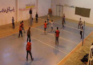 برگزاری مسابقات لیگ والیبال در زندان تویسرکان