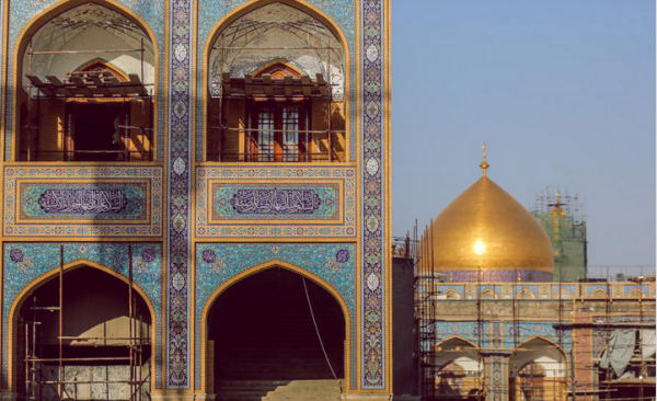 تصاویر دیدنی از مراحل پایانی ساخت صحن حضرت زهرا&zwnj;(س) در نجف+عکس