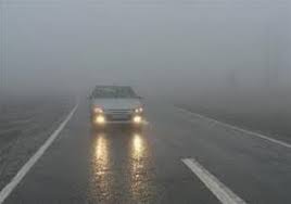 مه آلودگی و کاهش دید در نواحی کوهستانی استان سمنان