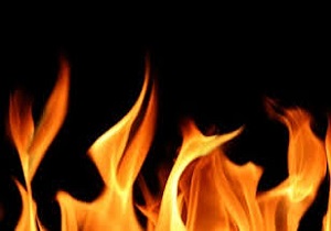 آتش سوزی در یک جایگاه سوخت