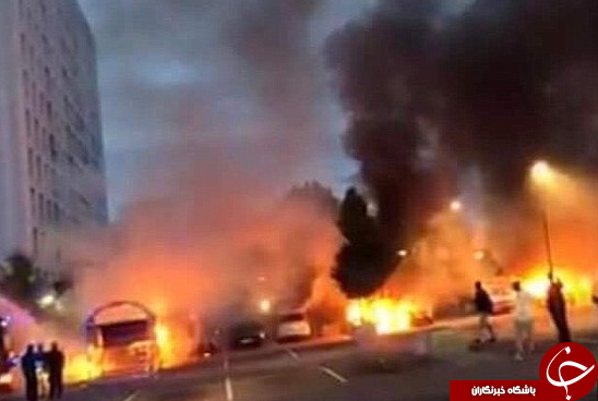 به آتش کشیده شدن ۸۰ خودرو در سوئد بوسیله افرادی ناشناس+ تصاویر