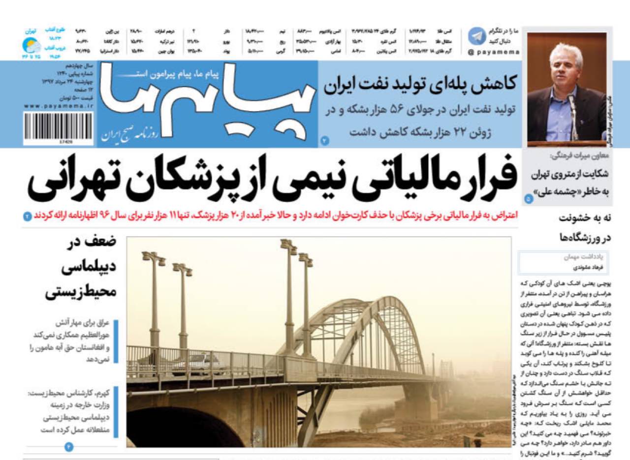 ازدلفارد در آتش بی پولی تا فرار مالیاتی پزشکان