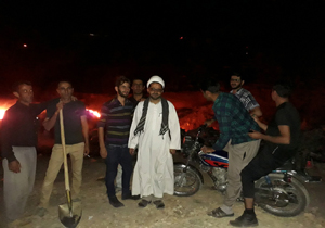 مهار آتش سوزی در جنگل های روستای کهیان