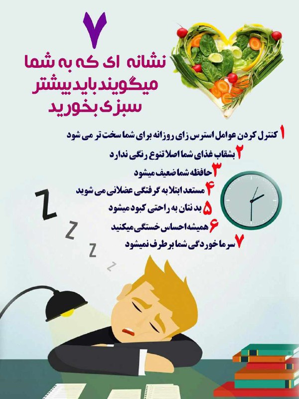 7اینفو جمعه/// نشانه ای که باید از سبزیجات استفاده کرد+اینفوگرافی