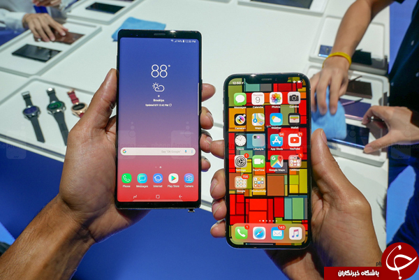 مقایسه Galaxy Note 9 با iPhone X؛ جنگ پرچمداران هزار دلاری ////////گزارش پنجشنبه