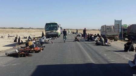 طالبان مسافران سه اتوبوس را ربودند