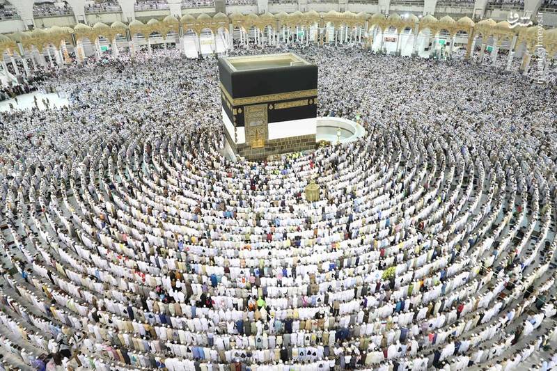 تصاویری دیدنی از حال و هوای مناسک حجاج