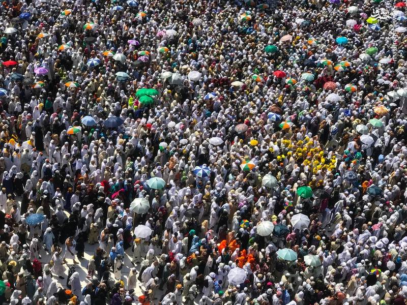 تصاویری دیدنی از حال و هوای مناسک حجاج