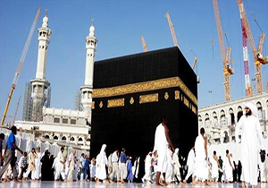 تعویض پرده خانه کعبه + فیلم