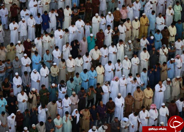 تصاویر باشکوه&zwnj; و معنوی از نماز عید قربان در مسجدالنبی+عکس