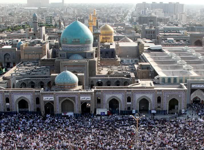 برگزاری دعای پرفیض عرفه در حرم مطهر رضوی+ تصاویر