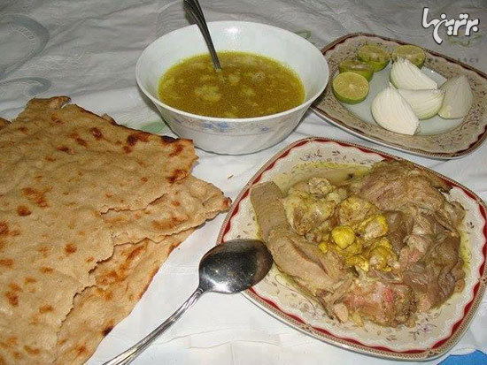 غذا&zwnj;های خوشمزه با گوشت گوسفندی نذری