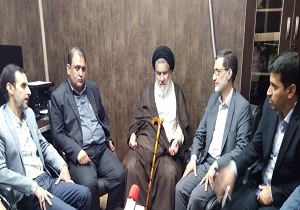 دیدار رئیس باشگاه خبرنگاران جوان کشور با امام جمعه بافق